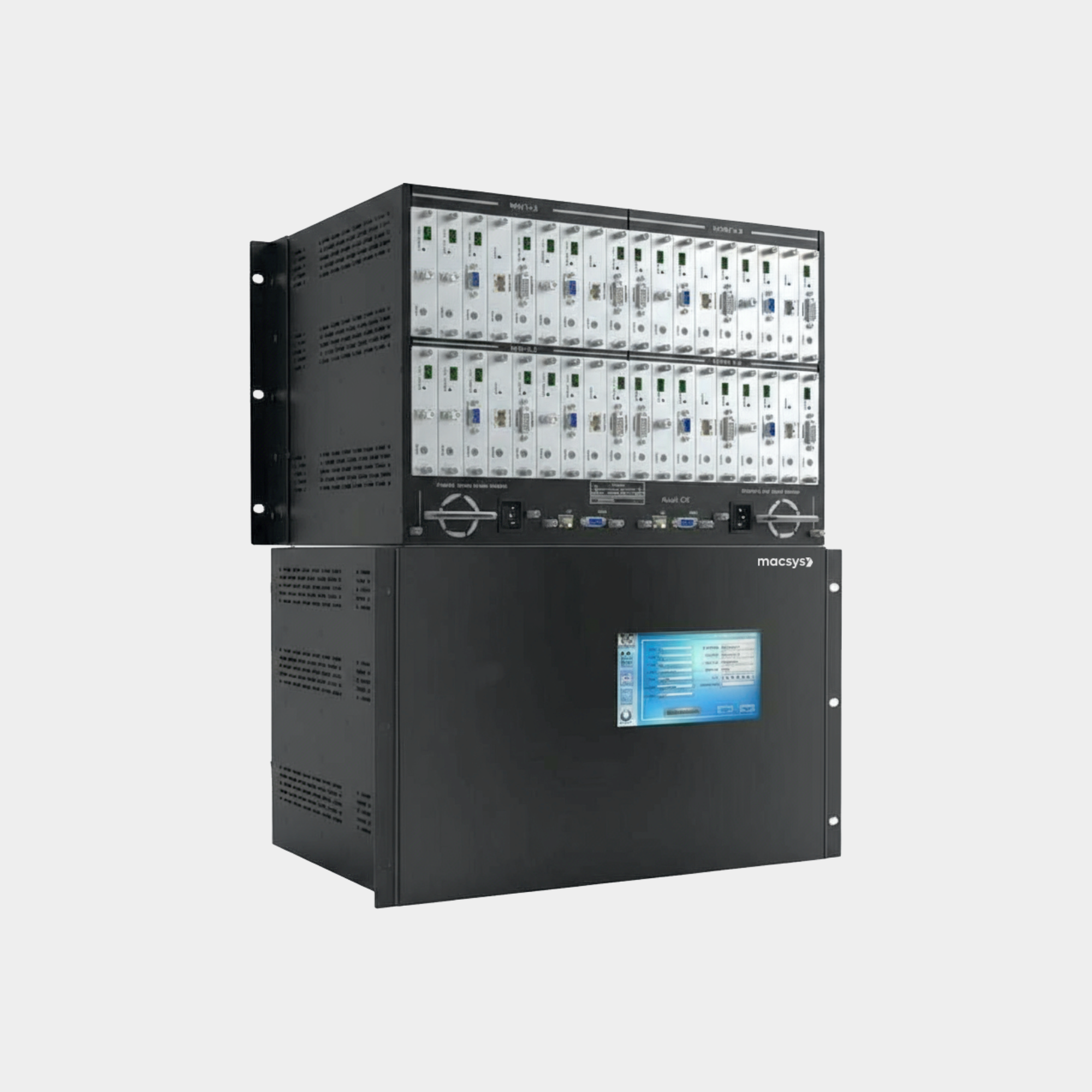 Modular Matrix Switcher AMX-18UHD Advance hybrid Mix modular matrix switcher 18x18 - Macsys