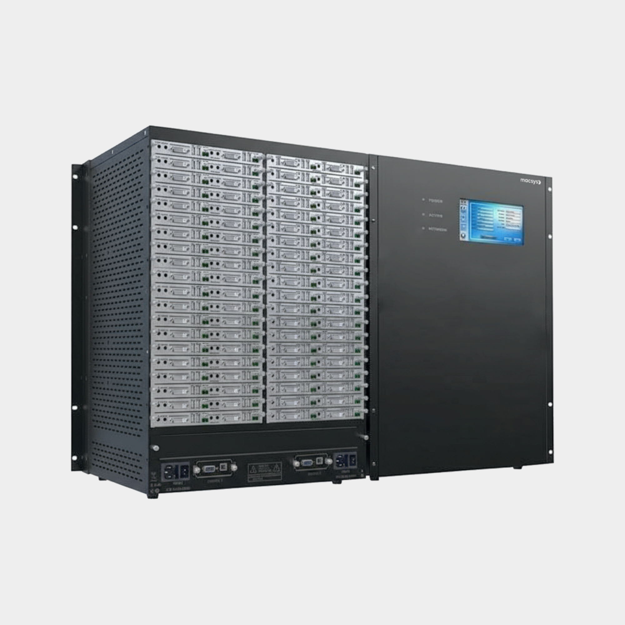 AMX-40UHD Advance hybrid Mix modular matrix switcher 40x40 - Macsys